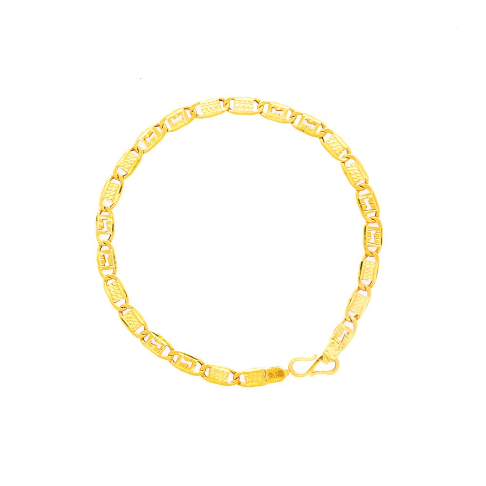 Exquisite yellow gold 22karat gold bracelet for men-209847