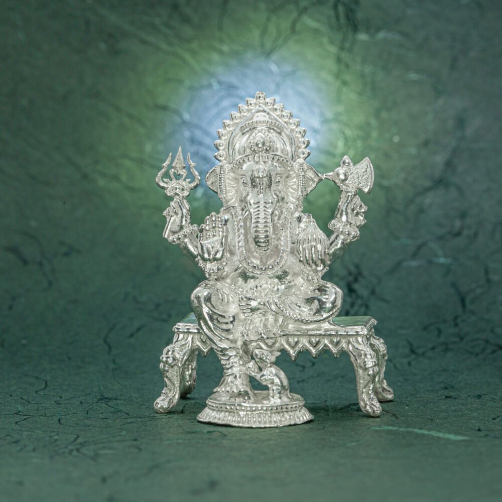 Ganesha Murti In Silver-219927