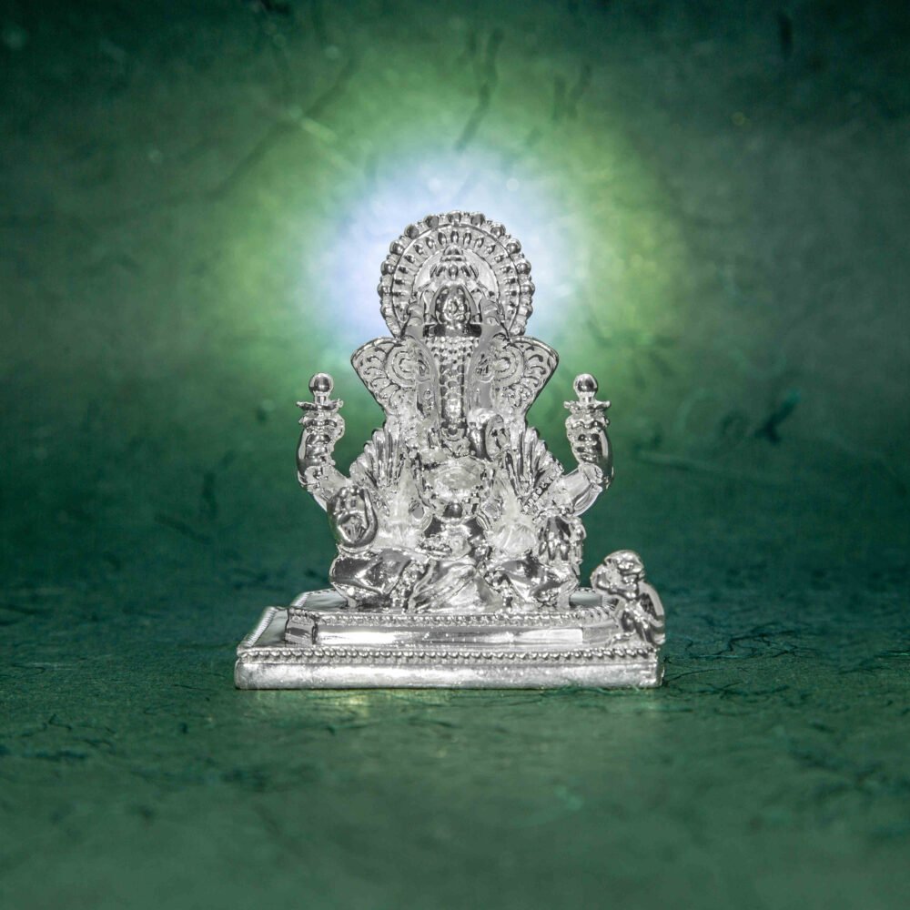 Pure Silver Ganesha Idol-225554