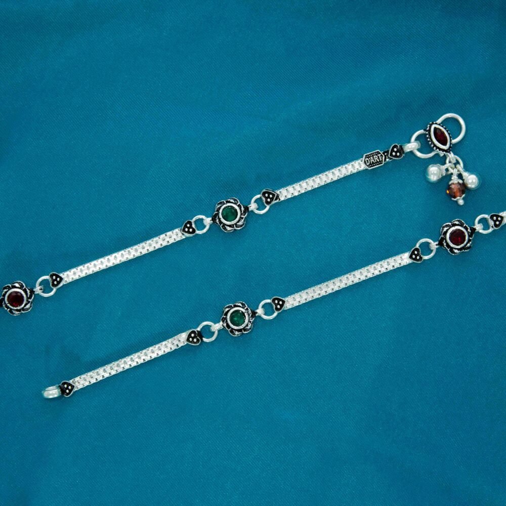 Gorgeous Silver Payal-225417