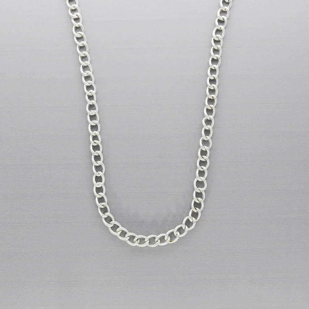 Fancy silver chain for men-211796