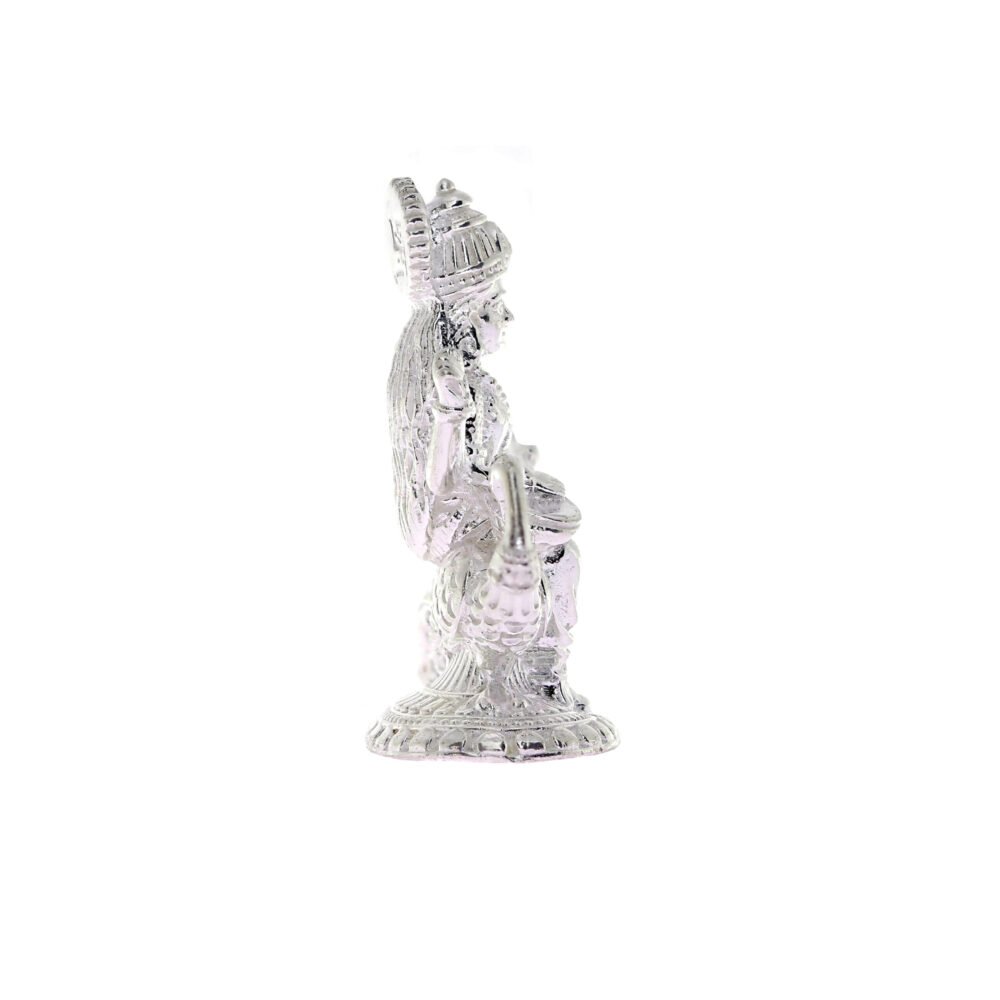 Goddess Saraswati Silver Idol-207591 - Image 3