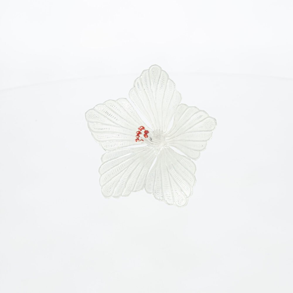 Silver Hibiscus Flower-220003