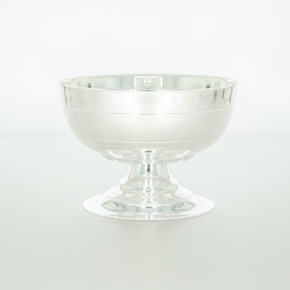 Cup Shape Pattern Silver Diya-223384 - Image 2