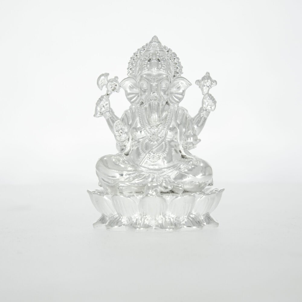 Lord Ganesha Silver Idol-219175