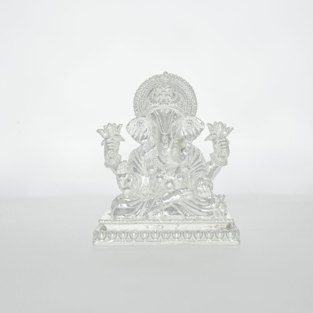 Silver Dagdusheth Ganpati Idol-219173