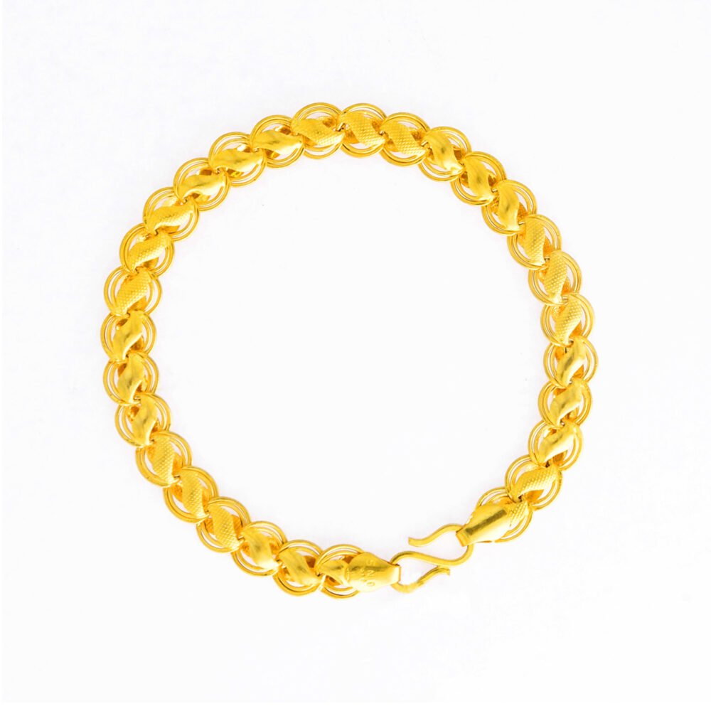 Elegant Gold Bracelet For Gents 22Carat-209842 - Image 2