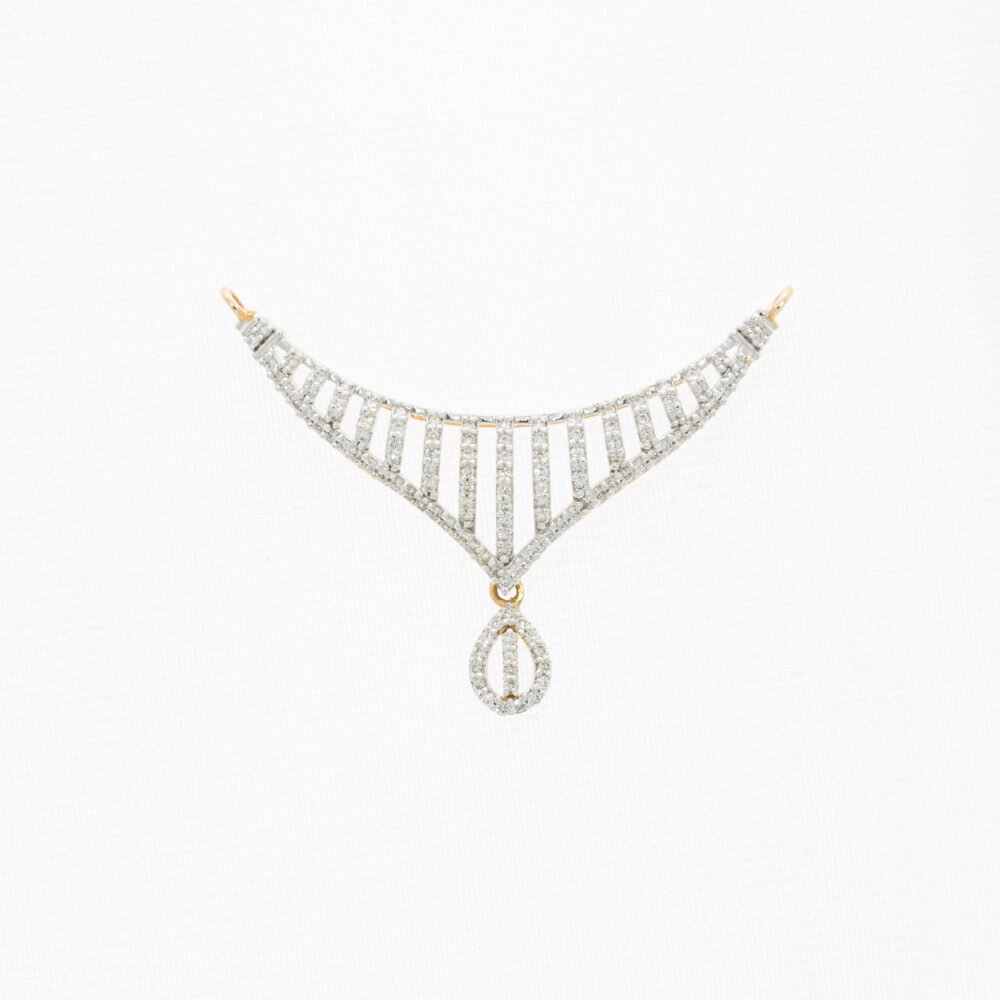 14kt exclusive mangalsutra pendant in diamond-226227