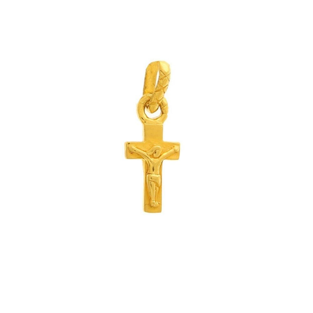 Jesus Christ Gold Cross Pendant-182622