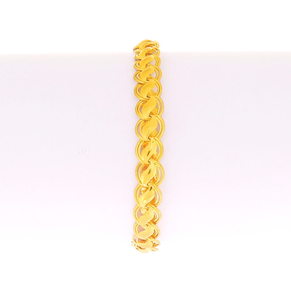 Elegant Gold Bracelet For Gents 22Carat-209842